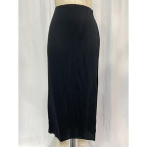 Reformation 'Nori' Black Viscose Skirt Size 2 - NWT
